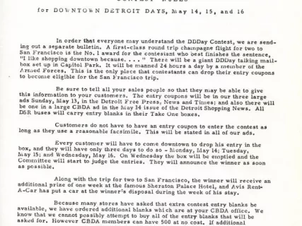 Letter - News Bulletin
Central Business District Association