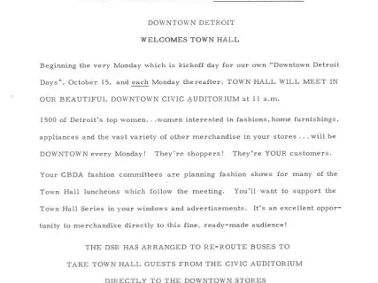 Letter - News Bulletin
Central Business District Association