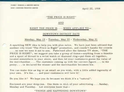 Letter - Central Business District Association
News Bulletin