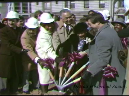 U-Matic - CAY News Conference
Millender Center Grd Break Cere Tape 1
Tape #2 - Mayor's News Conf. 10/4/83