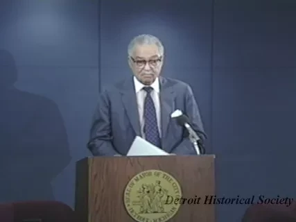 U-Matic - Mayor Young Retirement Announcement #1
06.22.93 - Coleman A. Young Retirement Announcement