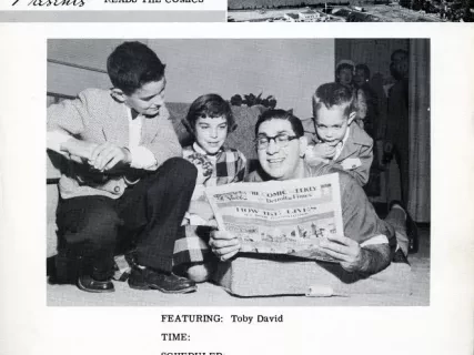 Advertisement - Uncle Toby Reads the Comics