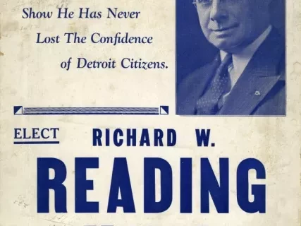 Poster, Political - Elect Richard W. Reading Mayor
