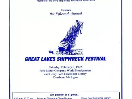 Program - Fifteenth Annual Great Lakes Shipwreck Festival