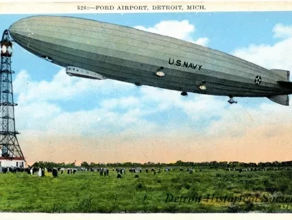 Postcard - Ford Airport, Detroit, Mich.