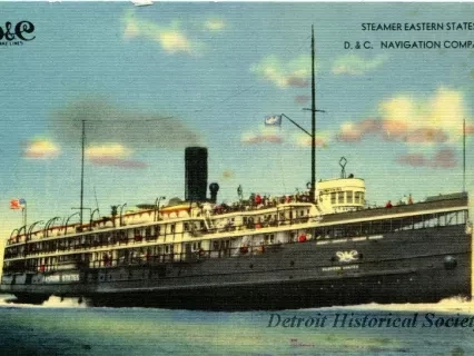 Postcard - Steamer, Eastern States
D. & C. Navigation Company
