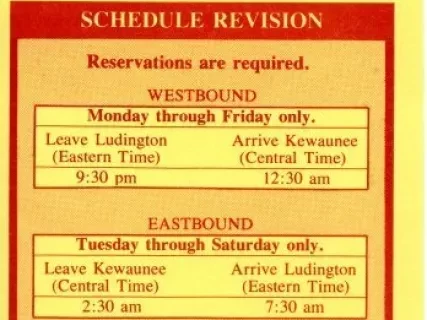 Brochure - Lake Michigan Carferry Service