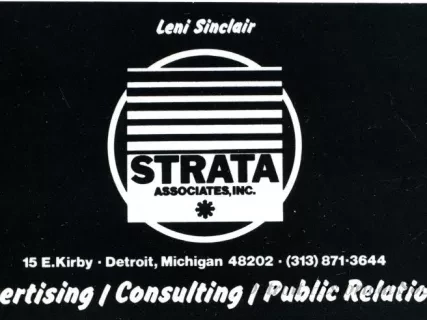 Card, Business - Leni Sinclair
Strata Associates, Inc.
