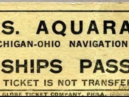 Pass - S.S. Aquarama
Ships Pass