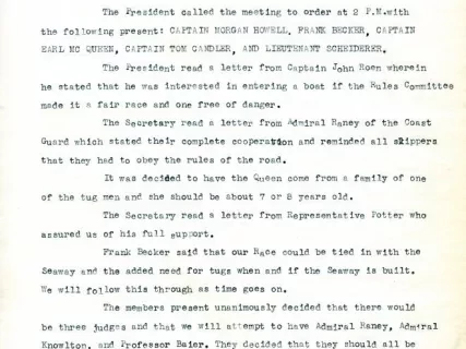 Minutes - Minutes of the Rules Committee Meeting Held at
3408 Guardian Building, Tuesday, February 27, 1951