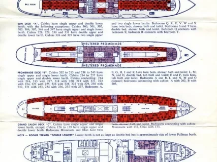 Brochure - S.S. North American Deck Plans
S.S. South American Deck Plans