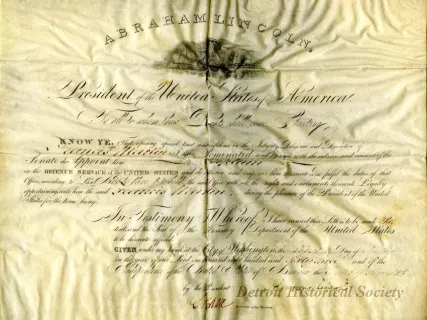 Commission - Andrew Jackson