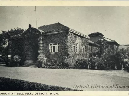 Postcard - Aquarium at Belle Isle, Detroit, Mich. D-191