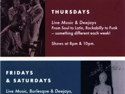 Card, Advertising - Willis Show Bar