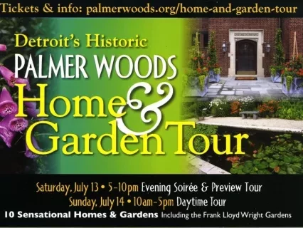 Card, Advertising - Detroit's Historic Palmer Woods Home & Garden Tour