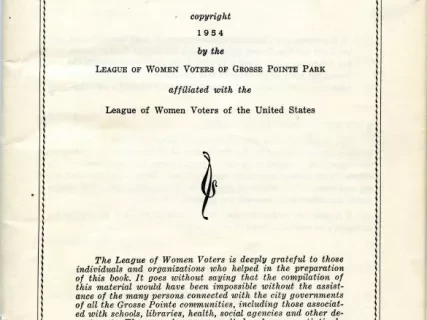 Booklet - This Is Your Grosse Pointe