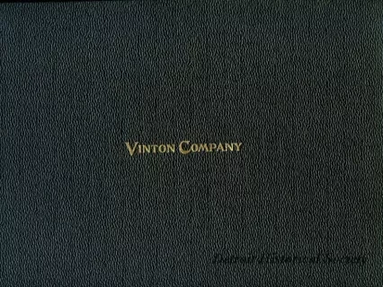 Book - A Photographic History of Some of the Work Done by Vinton Company, General Building Contractors