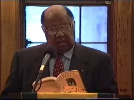 File, Digital Video - Marygrove College
Authors Lecture Series 1998
Reading/Reception Ernest J. Gaines