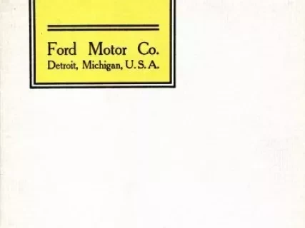 Booklet - Ford Motor Cars 1907
Model "K"