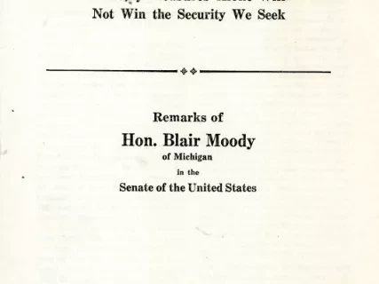 Booklet - Free Enterprise for Europe
Military Measures Alone Will
Not Win the Security We Seek