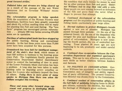 Flier, Political - FACTS: A Forward Program for Conservation of Natural Resources