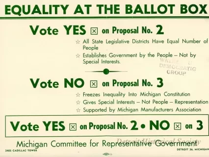Flier, Political - Equality at the Ballot Box