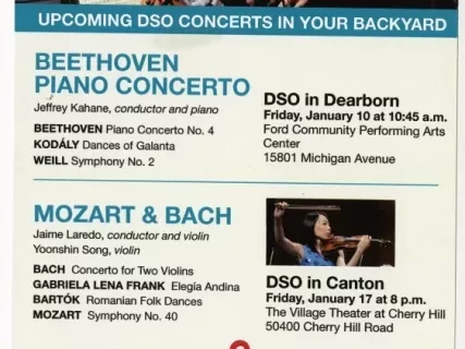 Schedule - Detroit Symphony Orchestra Neighborhood Concert Series