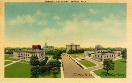 Postcard - Detroit's Art Center, Detroit, Mich.