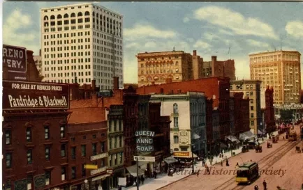 Postcard - Woodward Avenue, Detroit, Mich.