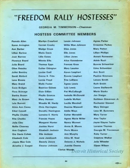 Program - We Rally For Freedom
