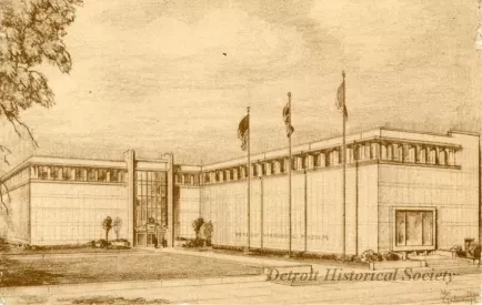 Postcard - Detroit Historical Museum