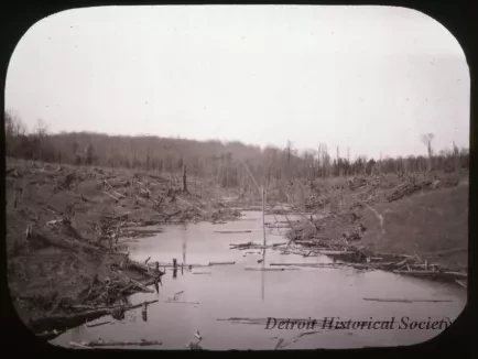 Transparency, Lantern-slide - The Clay Fields near Sherman