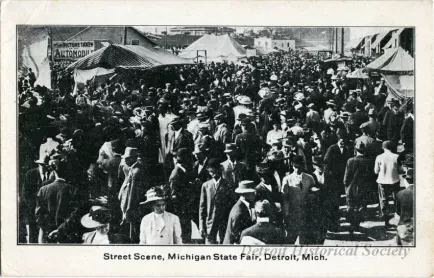 Postcard - Street Scene Michigan State Fair Detroit, Mich. - Street Scene, Michigan State Fair, Detroit, Mich.