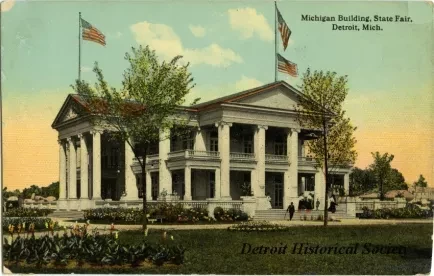 Postcard - Michigan Building, State Fair, Detroit Mich. - Michigan Building, State Fair, Detroit, Mich.
