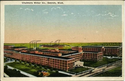 Postcard - Chalmers Motor Co., Detroit, Mich.