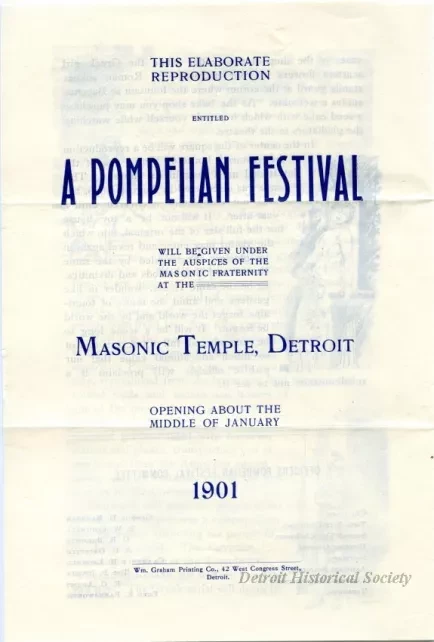 Brochure - A Pompeiian Festival