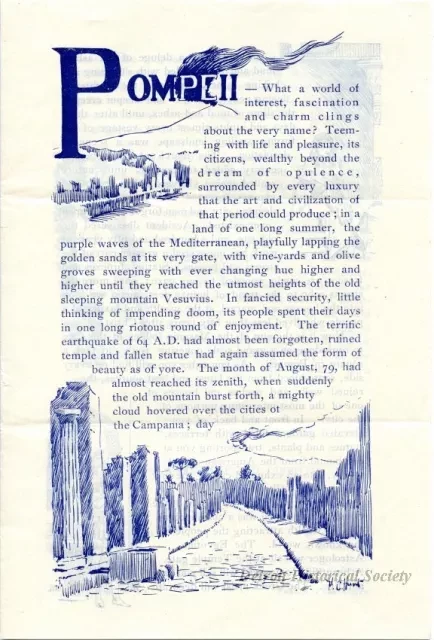 Brochure - A Pompeiian Festival