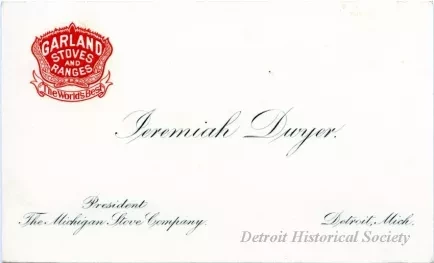 Card, Business - Jeremiah Dwyer