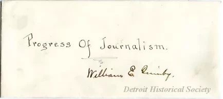 Envelope - Progress of Journalism
