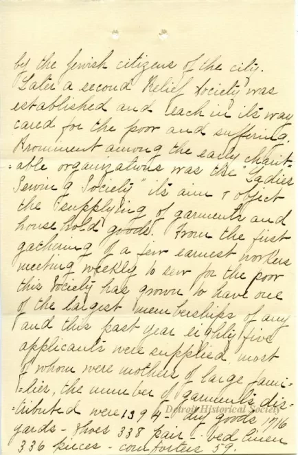 Letter - Hebrew Homes and Charities in Detroit