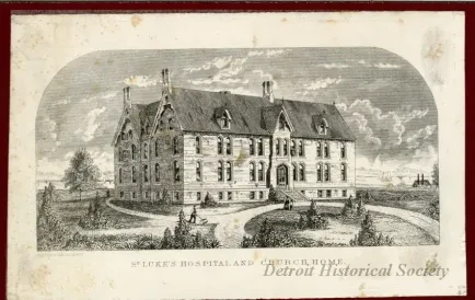Lithograph - St. Luke's Hospital and Church Home