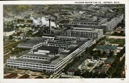 Postcard - Packard Motor Car Co., Detroit, Mich.