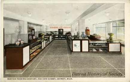 Postcard - Newton Packing Company, 1041-14th Street, Detroit, Mich.