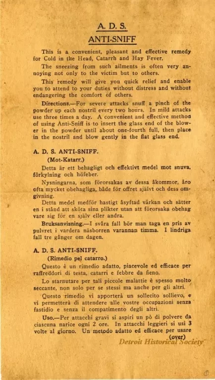 Instruction Sheet