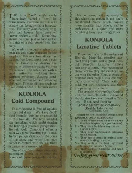 Handbill - Something You Should Know--about Colds