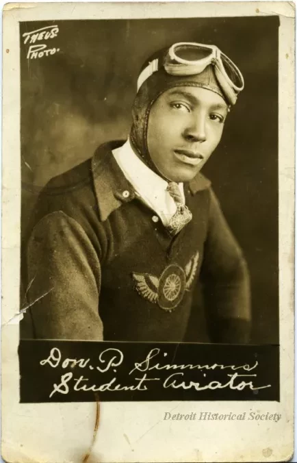 Postcard - Don. P. Simmons, Student Aviator