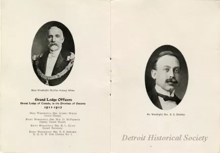 Program - Great Western Lodge No. 47 A.F. & A.M., Lodge of Instruction 1912