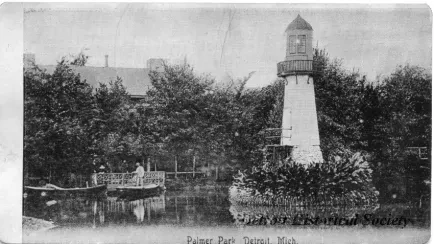 Postcard - Palmer Park, Detroit, Mich.
