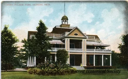 Postcard - Casino, Palmer Park. Detroit, Mich.