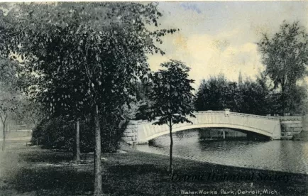 Postcard - Water Works Park, Detroit, Mich.